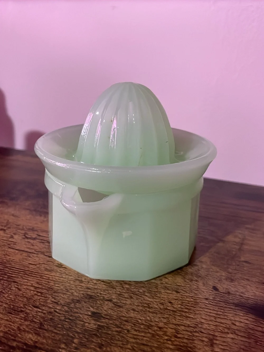 Vintage Jadite Glass Juicer Reamer